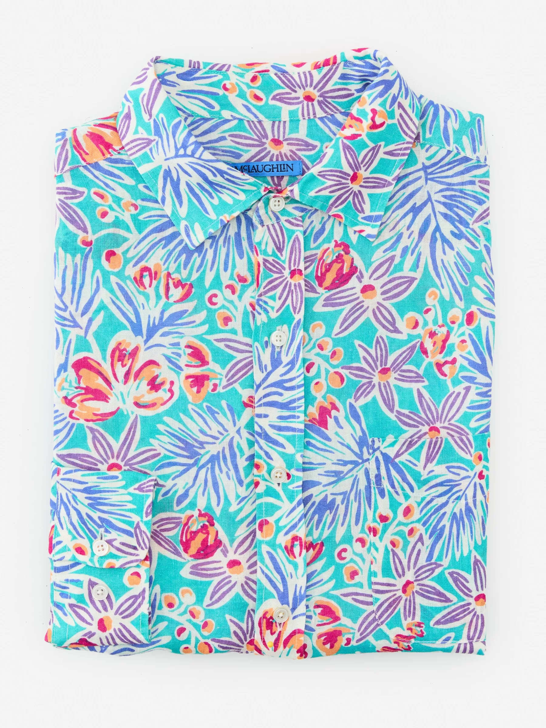 Cheap Gramercy Classic Fit Linen Shirt In Island Bouquet Shirts